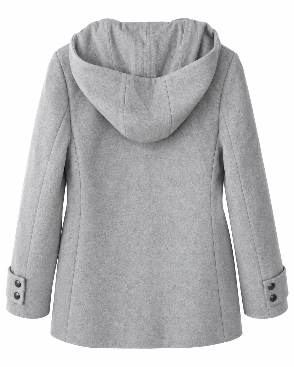 Esprit Light Grey Hooded Coat – M - Image 2
