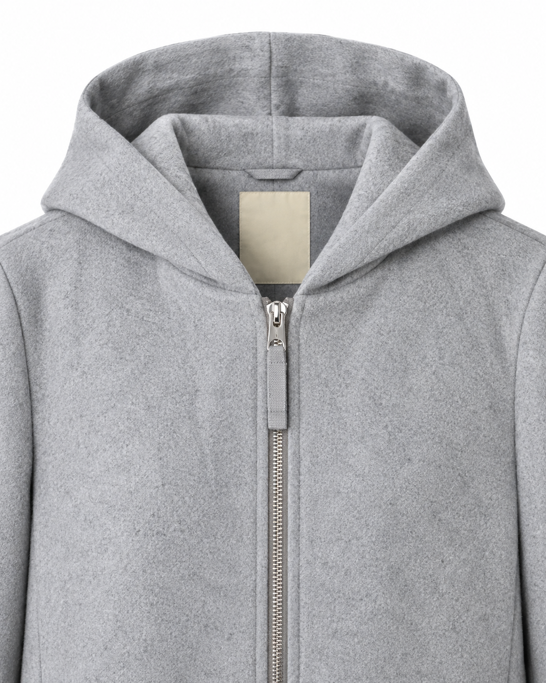 Esprit Light Grey Hooded Coat – M - Image 4