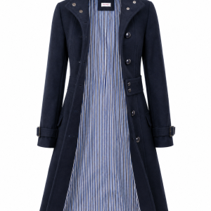 Orsay Dark Navy Long Belted Winter Coat