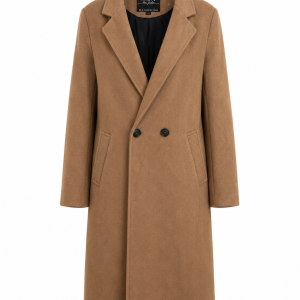 Haily's Camel Long Tailored Coat – L