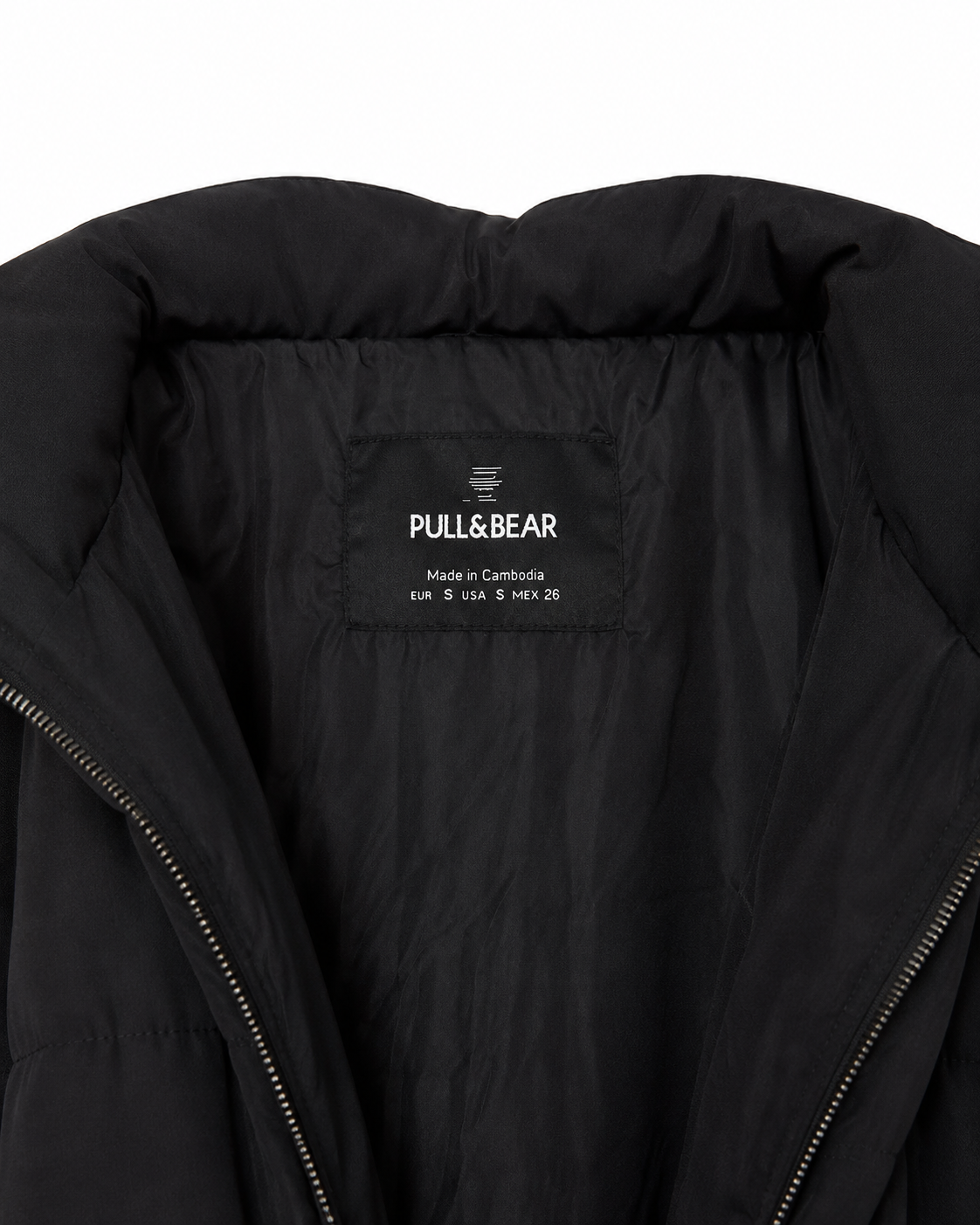 Pull&Bear Black Oversized Hooded Puffer Jacket – S - Image 5