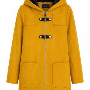 Esprit Mustard Yellow Hooded Coat