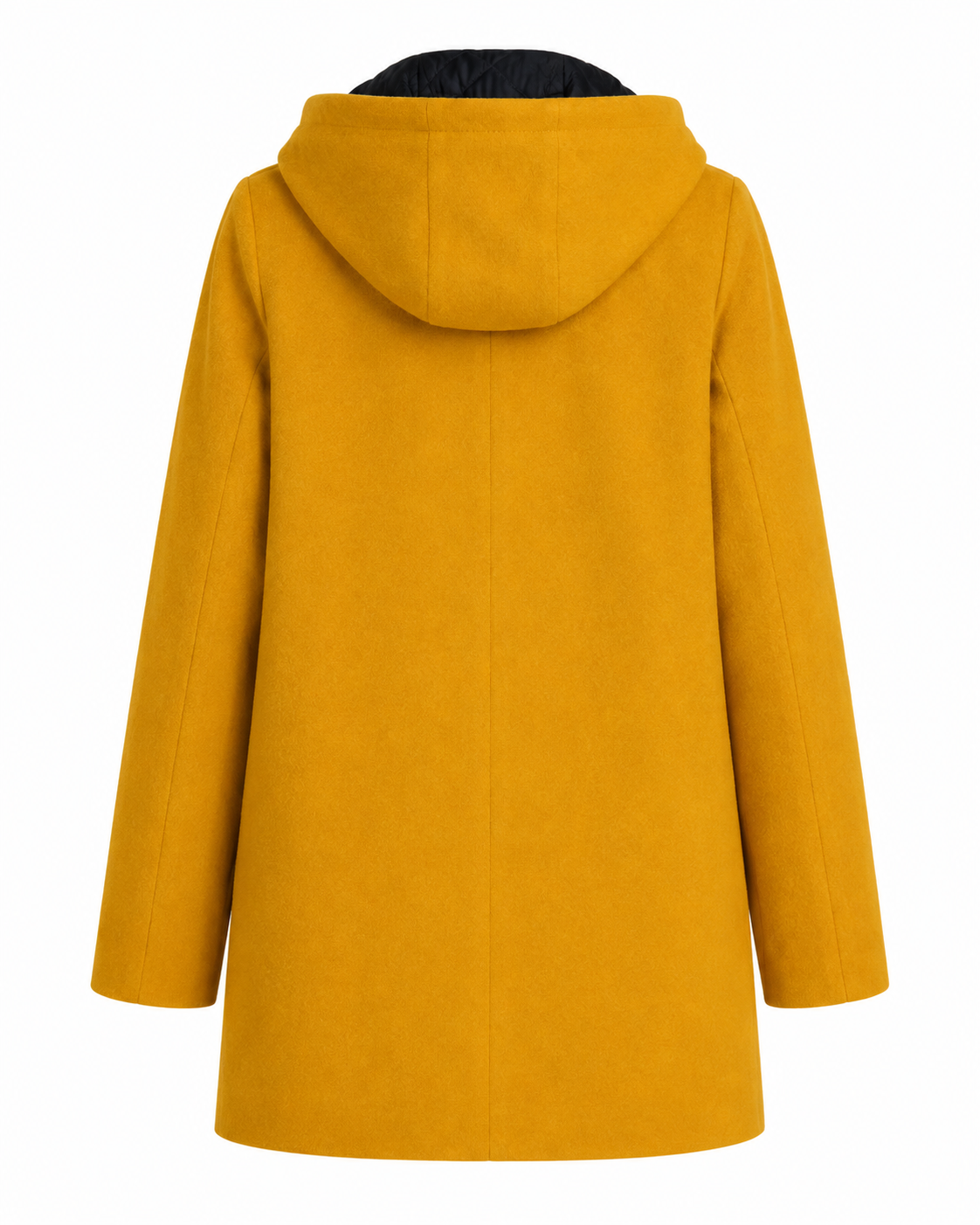 Esprit Mustard Yellow Hooded Coat - Image 2