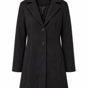 Giada Dark Brown Long Tailored Coat – 44