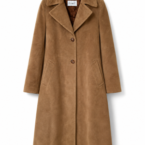 Delmod Camel Long Tailored Coat – UK 12